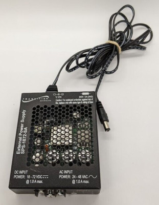 Transitional Network External Power Supply SPS-1872-SA DC Input Power 18-60 VDC