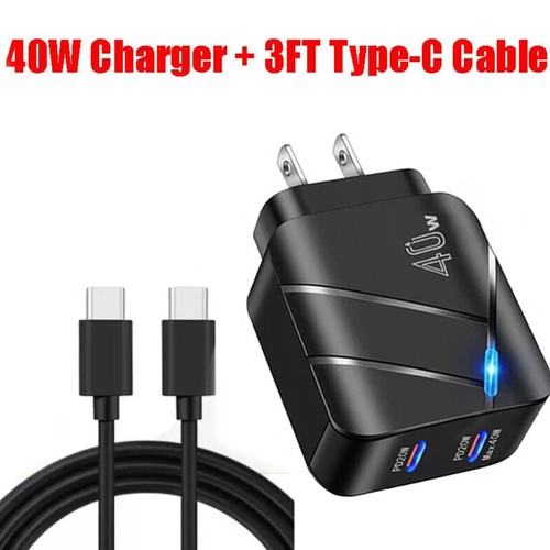 40W Fast Double Ports PD Charger Adapter For Samsung A55 A35 A25 A15 5G A54 A34 - 第 18/20 張圖片