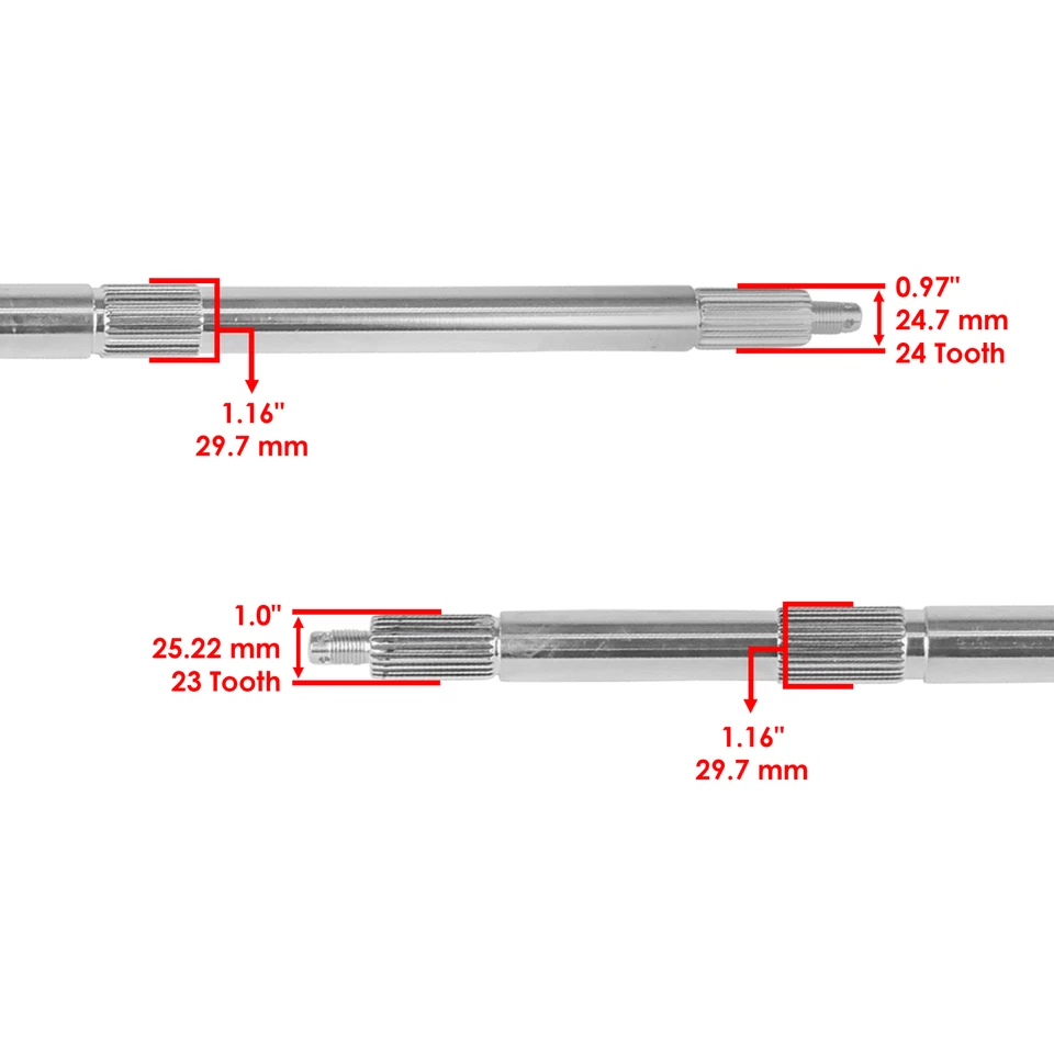 Eje trasero para Polaris Scrambler 50 2001 2002 2003 Foto 3 de 4