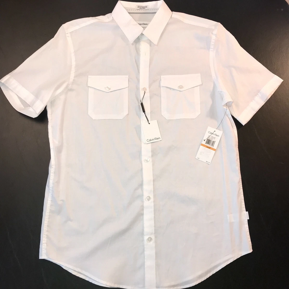 Calvin klein men's short sleeve deals shirts