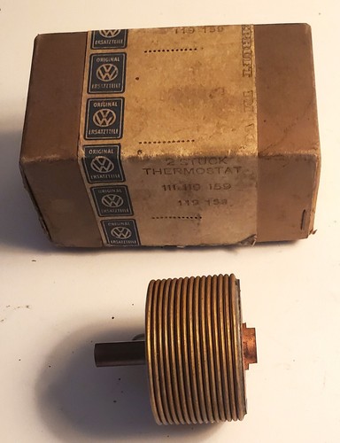 VINTAGE VW AIR-COOLED THERMOSTAT 111 119 159 - NEW IN ORIGINAL VW BOX - Picture 3 of 3
