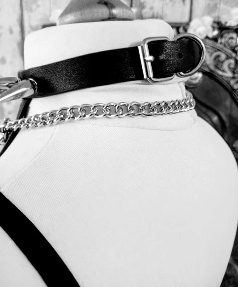 Day Collar. Stainless Steel. Aesthetics. Choker. Gothic. Feather. Alternative. - Image 3 of 4