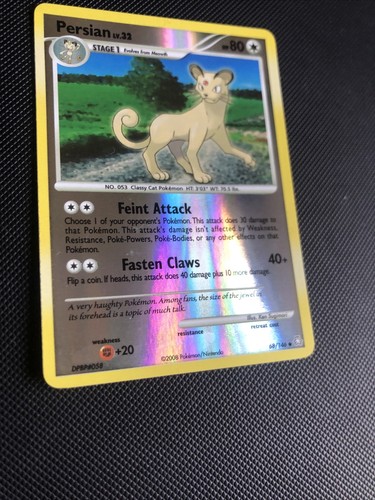 Pokemon! Reverse Holo Persian 2008 Legends Awakened 68/146 NM - Picture 6 of 10