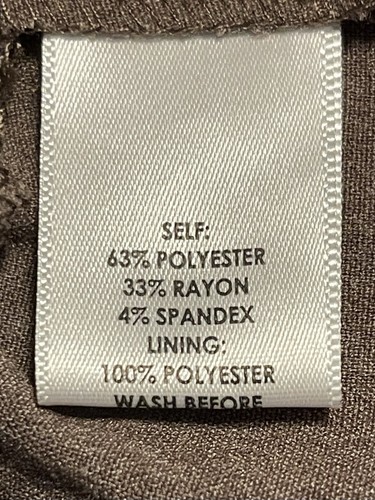 KIM ROGERS Taupe Comfort Waist Straight Leg Easy Fit Pants Women’s Size 6P NEW - Picture 12 of 14