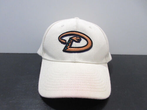 VINTAGE Arizona Diamondbacks Hat Cap Strap Back White Baseball Nike Mens 90s
