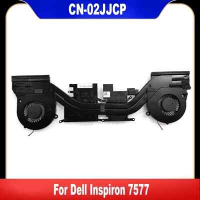 02JJCP For Dell Inspiron 15 7577 Laptop CPU Cooling Fan Cooler Heatsink
