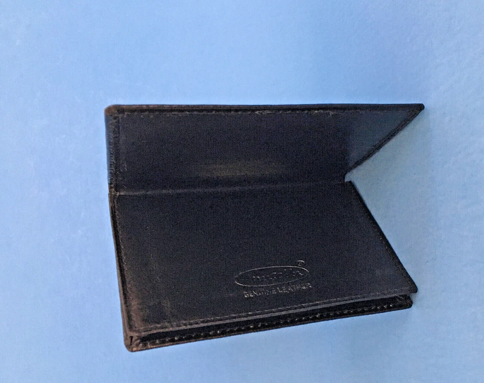 Anuschka Slim Profile Leather Classic Card Wallet Black, 4.2" x 3" - Image 2 of 4