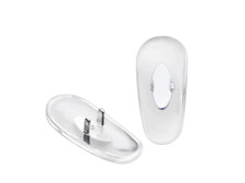 Replacement Clear Silicone Crimp On Nose Pads for Ray Ban Aviator Sunglasses