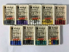 Dentsply Maillefer K-file Endodontic stainless steel 25mm All sizes 6files/pk