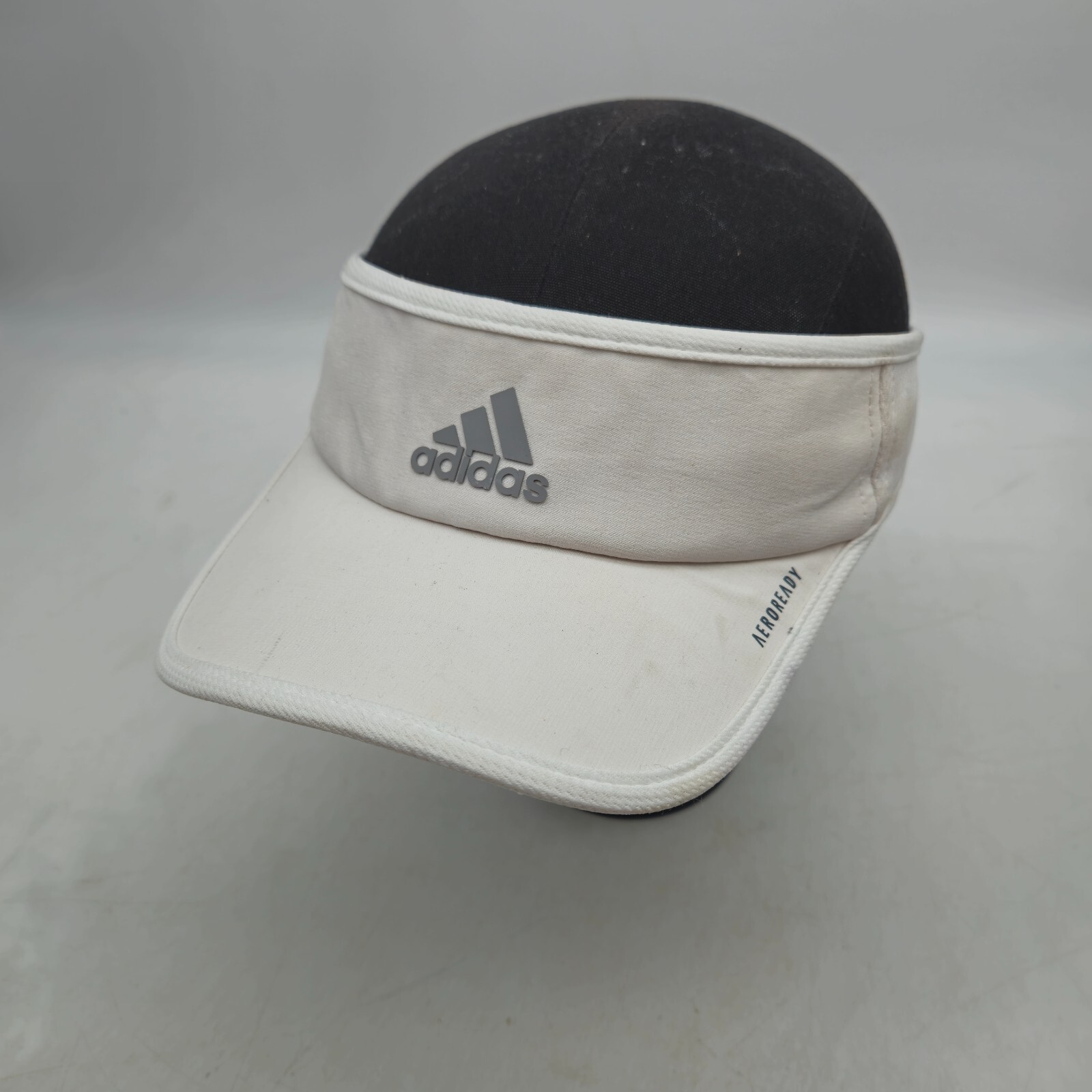 Adidas Strapback Visor Hat Cap White Aeroready Go… - image 1