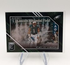 Jalen Hurts 2023 Panini Donruss Elite Football Green Field Vision #FV-2 Eagles