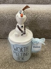 Rae Dunn Disney Olaf Worth Melting For Mug With Lid