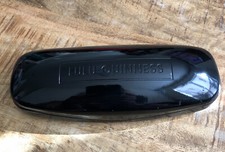 LULU GUINNESS - GLOSS BLACK - HARD SUNGLASSES CASE -Red Lining Snap Closure