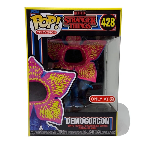 Funko Pop! Stranger Things Demogorgon #428 Black Light Exclusive + Protector