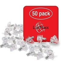 Loumaxx BodenträGer 5Mm Transparent Mit Stahlstift - 50 StüCk - RegalbodenträGer