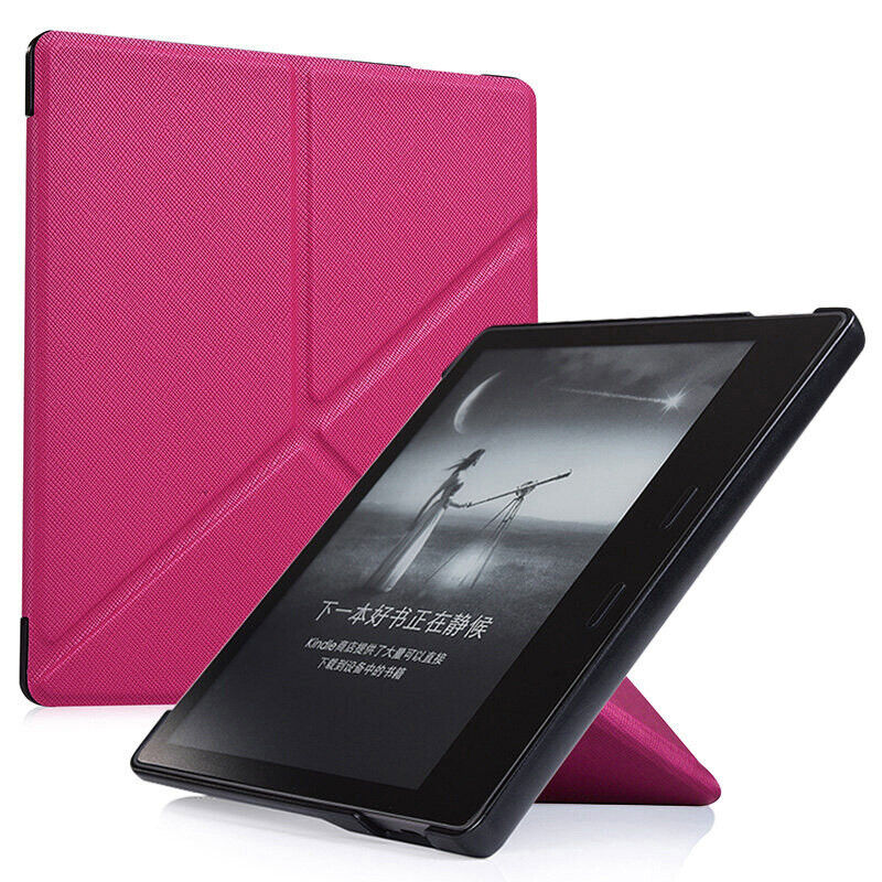 For  Kindle Oasis 3 10th Gen 9th Gen PU Smart Case Magnetic Stand  Cover