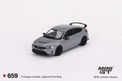 MINI GT Honda Civic TYPE R #2 2023 チェイス Mini GT 1:64 Honda Civic Type R Sonic Gray Pearl 2023 #659