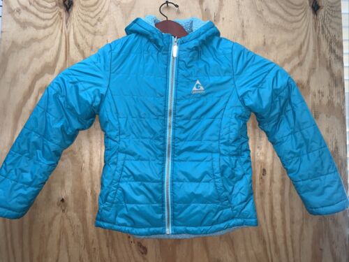 Gerry Quilted Reversible duel sided Puffer Turquoise Jacket for Girls Size 10/12