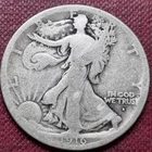 1916 D Walking Liberty Half Dollar 50c Circulated #98342