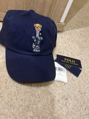 POLO RALPH LAUREN BÄR KAPPE / MÜTZE LEDER VERSTELLBAR - NEU.