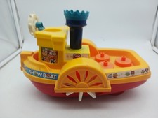 Vintage 1989 Muppet Babies Showboat Steamboat Battery Operated Toy Untested