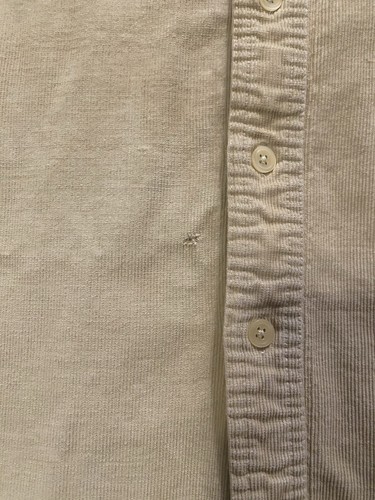 Vintage J. Crew Oarsman Corduroy Button Down Shirt Pastel Yellow Men’s Large - Bild 8 von 8