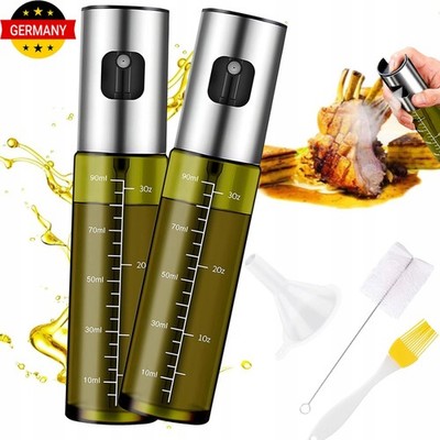 2x Ölsprüher für Speiseöl Öl Sprühflasche Ölzerstäuber Oil Sprayer Ölspender