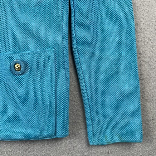 Worldly Things By Styltricot Knit Blazer Jacket Women’s 40 Light Blue Collared - Picture 3 of 24