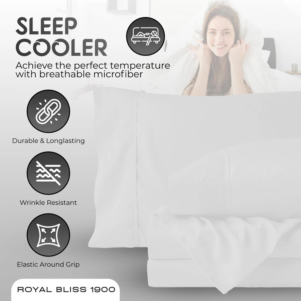 Lençol TOP Split King Royal Collection 1900 algodão egípcio bambu qualidade - Imagem 3 de 4