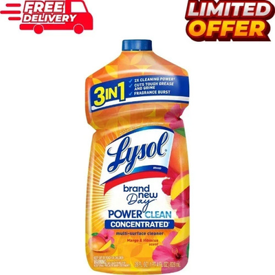 #ad #ad Lysol Power Clean Multi Surface Cleaner 2x Concentrated Pour Mango amp; Hibiscus $5.99