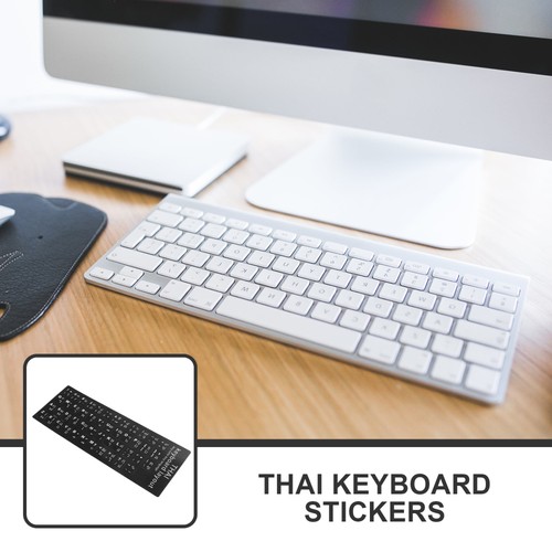 2 Sheets Thai Keyboard Stickers Adhesive Language Computer for Keys - 第 5/12 張圖片