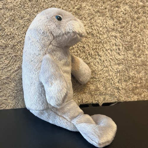 The Petting Zoo Baby Manatee Plush Stuffed Animal Realistic Toy Blue Eyes 2017 - Picture 3 of 9