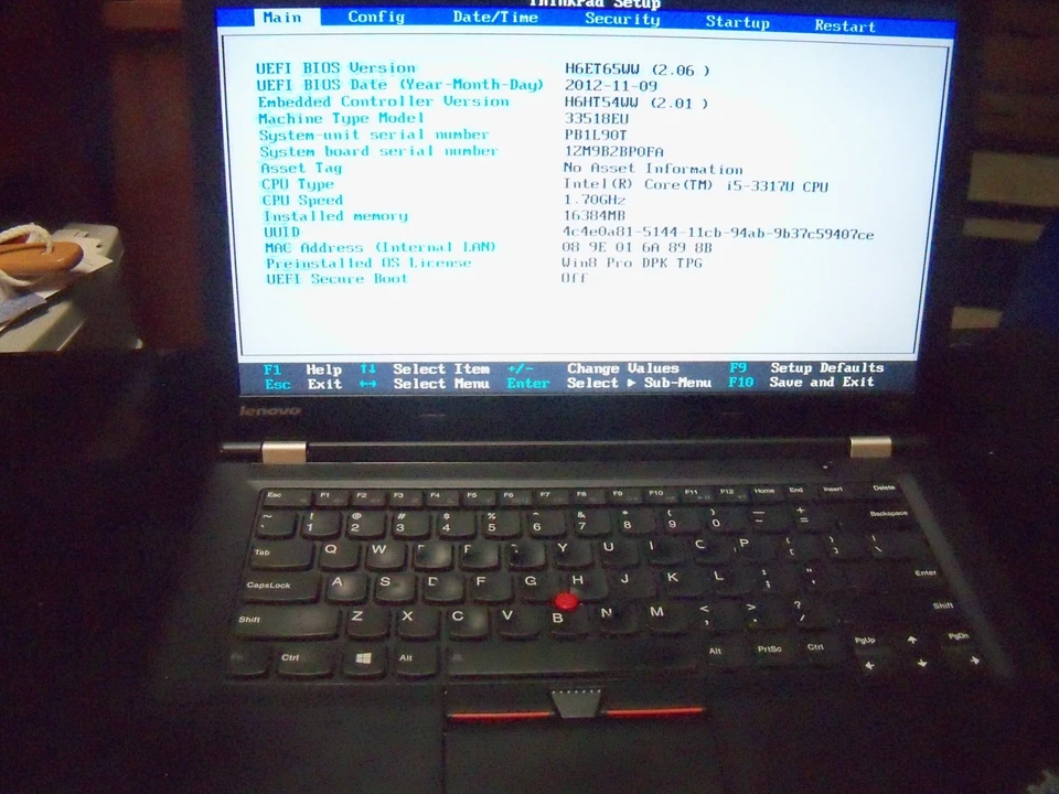Lenovo Thinkpad T430u - Probado - Boots to Bios, 16GB Ram Foto 2 de 4