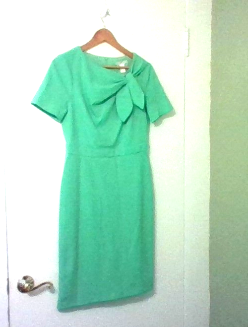 london times green dress 6reg Sheath Lined Spring Wiggle Dress Classy Gorgeous SET