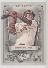 2021 Topps Allen & Ginter's Historical Hits David Ortiz #HH-9 HOF 06p8