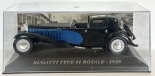 Altaya 1:43 - 1929 Bugatti Type 41 Royale (Black/Blue) - 1101IR7