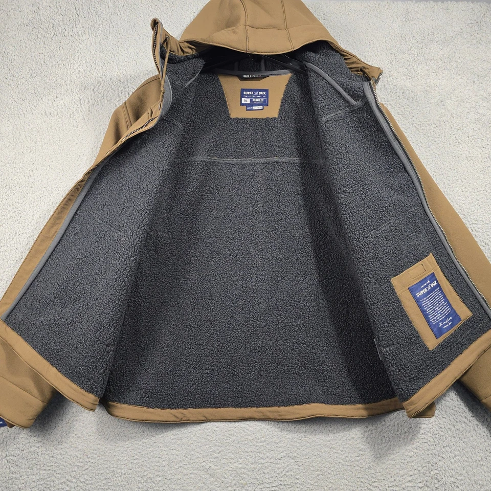 Carhartt HOODED Sherpa Jacket MENS 2XL XXL Brown OUTDOOR Midweight RAIN NWT - Image 3 of 4