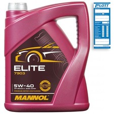 5L Mannol Elite Motoröl 5W-40 Motorenöl API SN/CH VW 502.00 505.00 MB 229.5 Opel