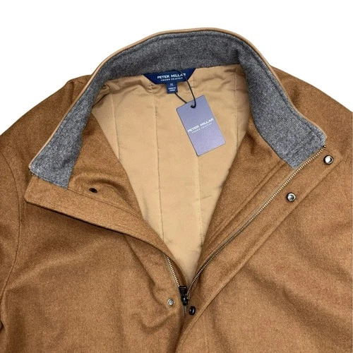 Peter Millar Crown Crafted Tempest Doeskin Wool Brown Jacket, Size XL $1695 NWT image 3
