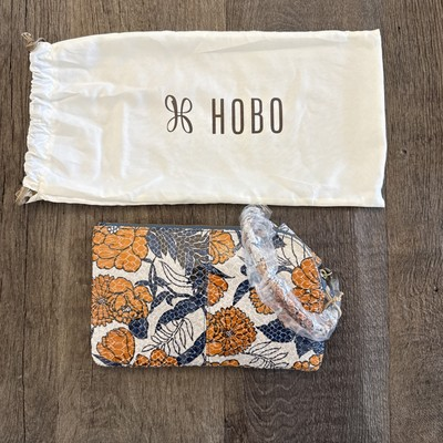 #ad Hobo women#x27;s sable wristlet in Blue Tempest Orange size One Size
