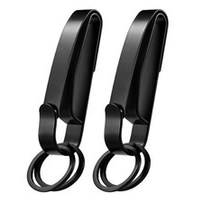 Yeflawor Duty Belt Key Holder, 2pcs Premium Clip, Large, Black
