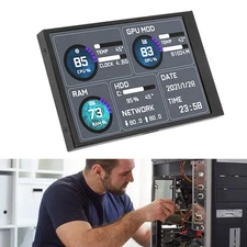 IPS USB C Écran secondaire Compact Temp Display pour PC Configuration Facile à utiliser