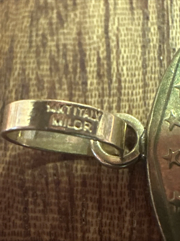 Pingente de moeda italiano 1000 L com aro para deslizar em uma corrente 1998 - Imagem 3 de 4