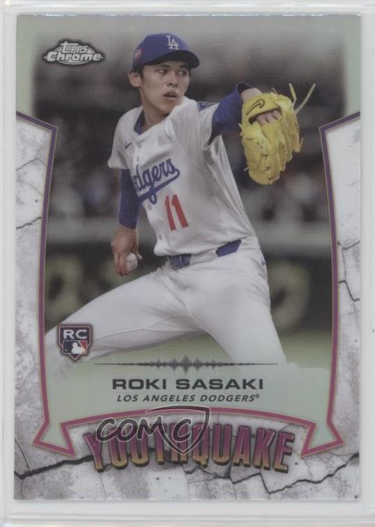2025 Topps Chrome Youthquake Roki Sasaki #YQ-10 Rookie RC pe8