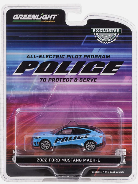 Ford Mustang 2022 Mach-E Police Gt Pilot Program 1:64 Greenlight 30429-image