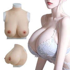 Realistic Silicone Breast Forms Fake Boobs For Crossdresser Drag Queen B-G Cup