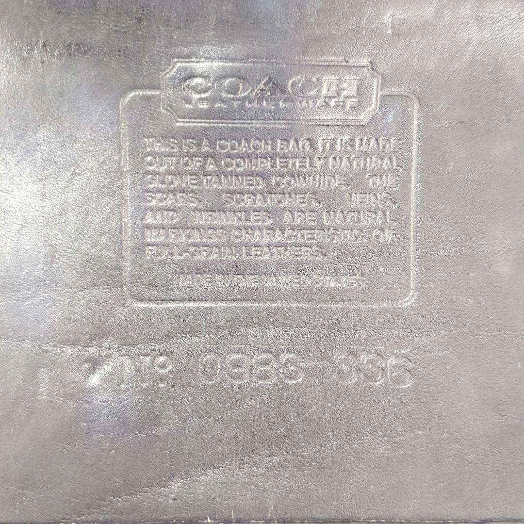 Old Coach Shoulder Bag 336 Black G121 thumbnail 4