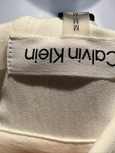 CALVIN KLEIN Women's White Long Sleeve Pleated Front Open Blouse Top M NWT - Picture 11 of 14