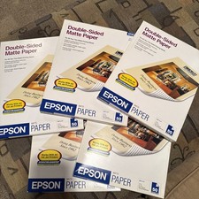 Epson Premium Presentation Paper MATTE 8.5x11 Double-sided 50 Sheets LOT 3 NEW