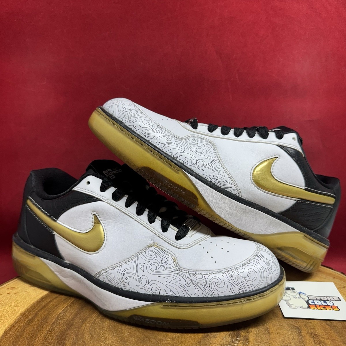 Nike Air Force Low 25 White Gold Size 8 317992-171 | eBay